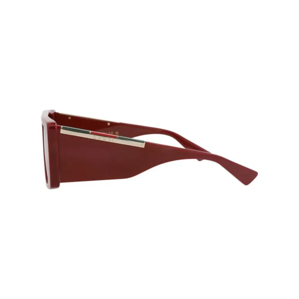 Gucci Square-Frame Recycled Acetate Sunglasses Red Mens